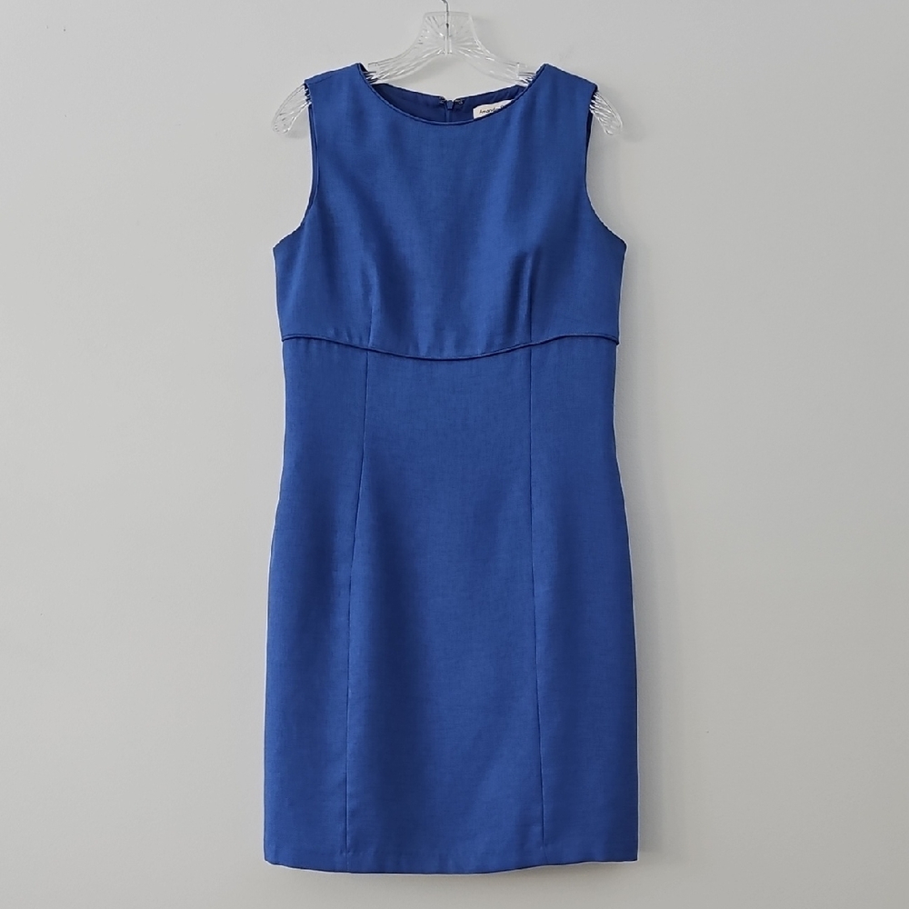 Amanda‎ Smith Cobalt Blue Sleeveless Shift Dress Minimalist Size 10